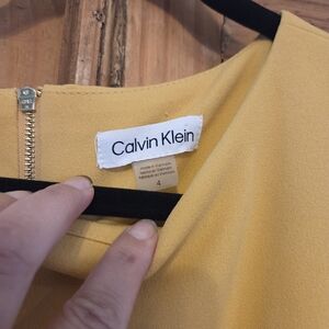 Calvin Klein Mustard Yellow Dress